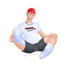 SneakFreaxx Chaussettes Sneaker Guys Blanc-Noir